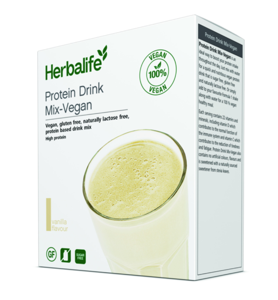 Protein Drink Mix Vegan Förpackning med 7 portionspåsar